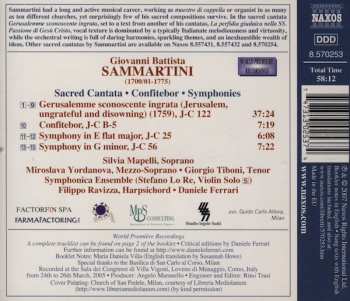 CD Giovanni Sammartini: Gerusalemme (Sacred Cantata) • Confitebor • Symphonies 519223