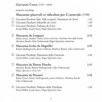 CD Giovanni Croce: Carnevale Veneziano - The Comic Faces Of Giovanni Croce 154424