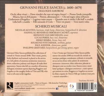CD Giovanni Felice Sances: Dialogi Amorosi 345191