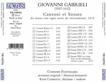 CD Giovanni Gabrieli: Canzoni Et Sonate, 1615 120441