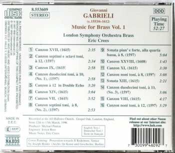 CD Giovanni Gabrieli: Music For Brass Vol. 1 183957