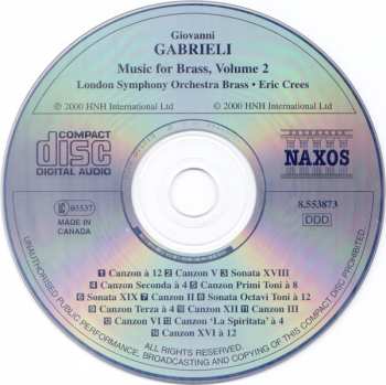CD Giovanni Gabrieli: Music For Brass Vol. 2 332388