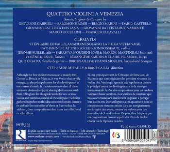 CD Giovanni Gabrieli: Quattro Violini A Venezia 338212