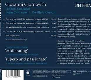 CD Giovanni Giornovich: London Concertos  177203