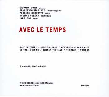 CD Giovanni Guidi: Avec Le Temps 118768