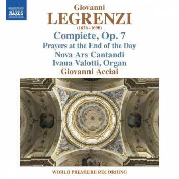Album Giovanni Legrenzi: Compiete Con Le Lettanie Et Antifone Della B.v. A5 Op.7