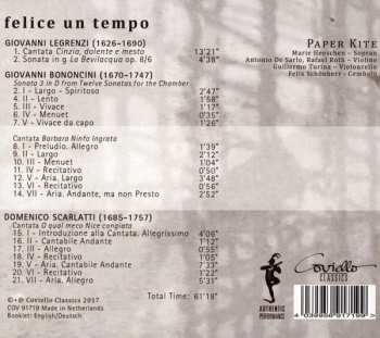 CD Giovanni Legrenzi: Felice Un Tempo 342223