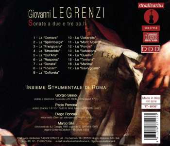 CD Giovanni Legrenzi: Sonate A Due E Tre Op. II 333621