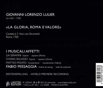 CD Giovanni Lorenzo Lulier: La Gloria, Roma E Valore 328042