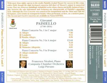 CD Giovanni Paisiello: Piano Concertos Nos. 1, 3 And 5 114624