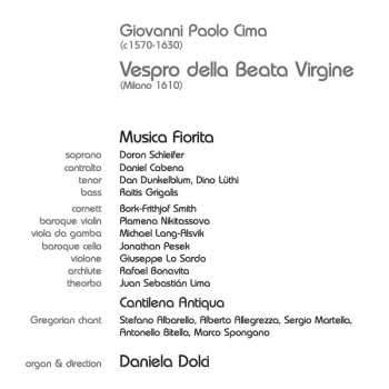 CD Giovanni Paolo Cima: Vespro Della Beata Virgine 282573