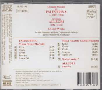 CD Giovanni Pierluigi da Palestrina: Missa Papae Marcelli • Missa Aeterna Christi Munera • Stabat Mater • Miserere 332245