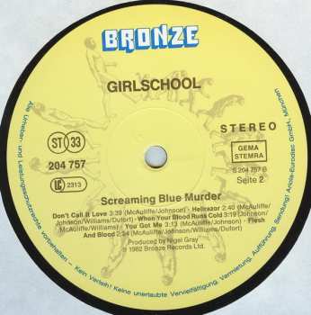 LP Girlschool: Screaming Blue Murder 283501