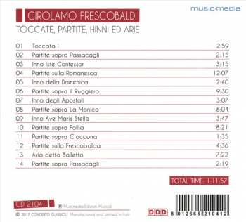 CD Girolamo Frescobaldi: Toccate, Partite, Hinni Ed Arie 321185