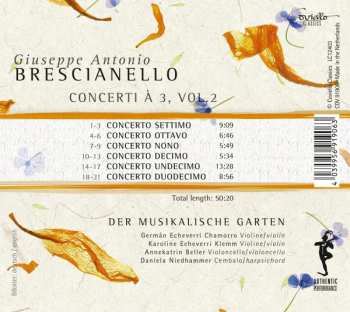 CD Giuseppe Antonio Brescianello: Concerti À 3, Vol.2 303639