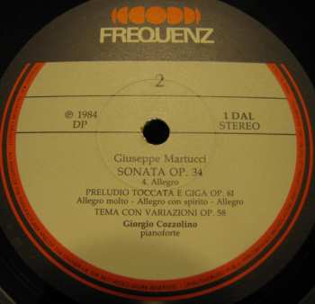 LP Giuseppe Martucci: Music For Piano 367621