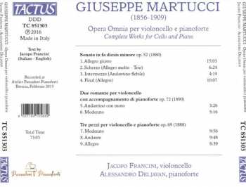 CD Giuseppe Martucci: Opera Omnia Per Violoncello E Pianoforte = Complete Works For Cello And Piano 242053