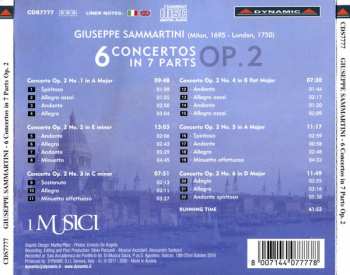 CD Giuseppe Sammartini: 6 Concertos In 7 Parts Op. 2 283005