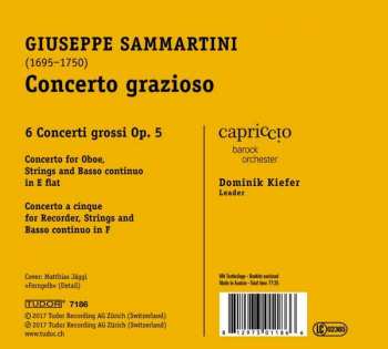 CD Giuseppe Sammartini: Concerto Grazioso (6 Concerti Grossi Op. 5 / 2 Concerti Per Flauto & Oboe) 316036