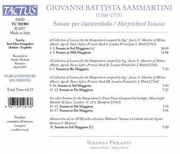 CD Giuseppe Sammartini: Sonate Per Clavicembalo 229964