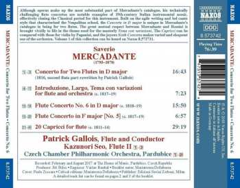 CD Giuseppe Saverio Mercadante: Concerto For Two Flutes • Concerto No. 6 • 20 Capricci 127453