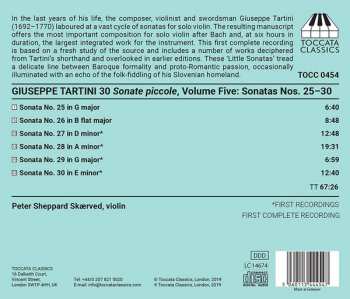 CD Giuseppe Tartini: 30 Sonate Piccole For Solo Violin, Volume Five: Sonatas Nos. 25-30 336762