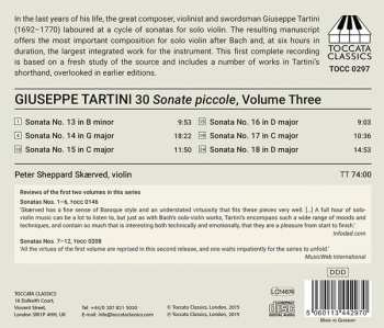 CD Giuseppe Tartini: 30 Sonate Piccole For Solo Violin, Volume Three: Sonatas Nos. 13-18 538749