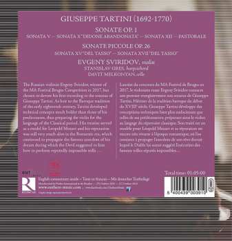 CD Giuseppe Tartini: Sonate Op. 1 321790