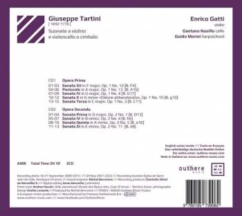 2CD Giuseppe Tartini: Suonate A Violino E Violoncello O Cimbalo  112043