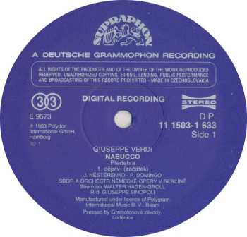 3LP/Box Set Giuseppe Verdi: Nabucco