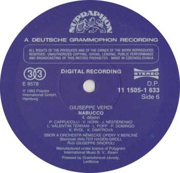 3LP/Box Set Giuseppe Verdi: Nabucco