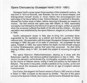 CD Giuseppe Verdi: Opera Choruses = Opernchöre = Chœrs D'Opéras