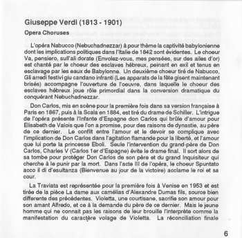 CD Giuseppe Verdi: Opera Choruses = Opernchöre = Chœrs D'Opéras