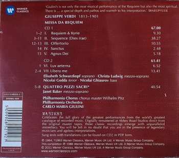 2CD Giuseppe Verdi: Messa Da Requiem • Quattro Pezzi Sacri 411297
