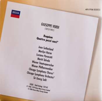 2CD Giuseppe Verdi: Requiem / Quattro Pezzi Sacri 45311