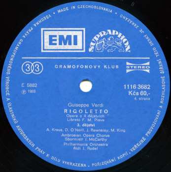 3LP/Box Set Giuseppe Verdi: Rigoletto (3xLP + BOX + BOOKLET) 80380