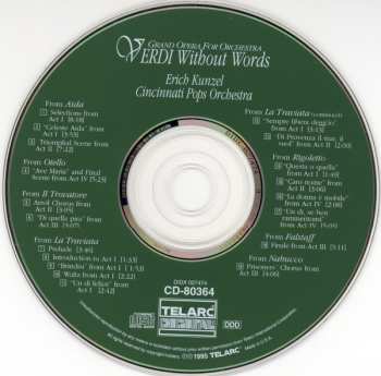 CD Giuseppe Verdi: Verdi Without Words (Grand Opera For Orchestra) 149182