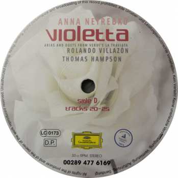 2LP Giuseppe Verdi: Violetta - Arias And Duets From Verdi's "La Traviata" LTD 154300