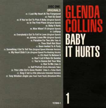 3CD/Box Set Glenda Collins: Baby It Hurts (The Holloway Road Sessions 1963-1966 Singles, Sessions, Outtakes, Demos And More) 479414