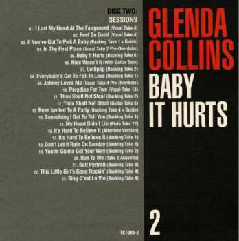 3CD/Box Set Glenda Collins: Baby It Hurts (The Holloway Road Sessions 1963-1966 Singles, Sessions, Outtakes, Demos And More) 479414