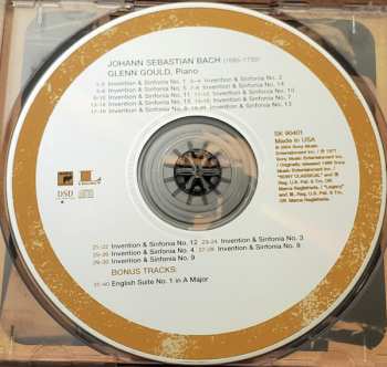 CD Johann Sebastian Bach: The Two And Three Part Inventions