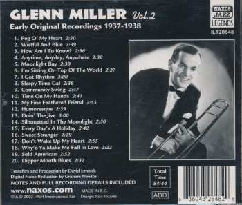 CD Glenn Miller: Glenn Miller Vol. 2 - Community Swing - Early Original Recordings 1937-1938 350243