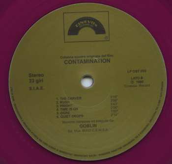 LP Goblin: Contamination (Colonna Sonora Originale Del Film) CLR | LTD 474562