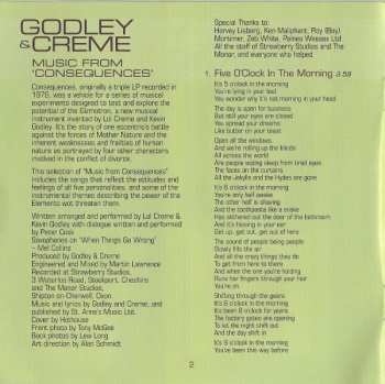 CD Godley & Creme: Music From 'Consequences' + L 445488