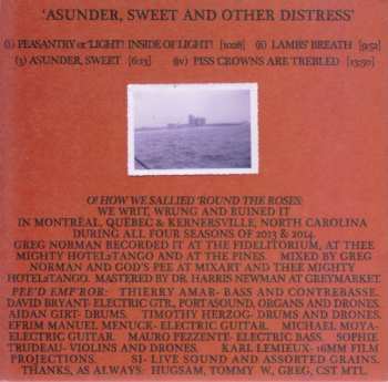 CD Godspeed You Black Emperor!: Asunder, Sweet And Other Distress 2933