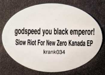 CD Godspeed You Black Emperor!: Slow Riot For New Zerø Kanada E.P. 424106