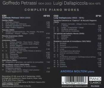 2CD Goffredo Petrassi: Complete Piano Works 118406