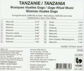 CD Gogo: Tanzanie: Musiques Rituelles Gogo = Tanzania: Gogo Ritual Music 308501