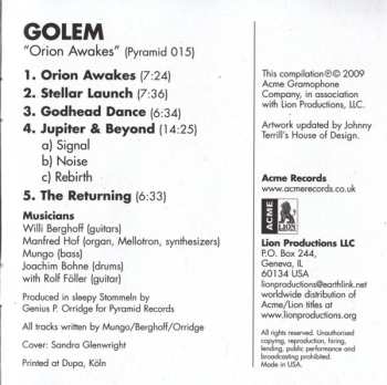 CD Golem: Orion Awakes 522798