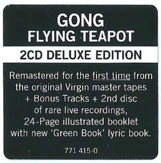 2CD Gong: Flying Teapot (Radio Gnome Invisible Part 1) DLX 191453